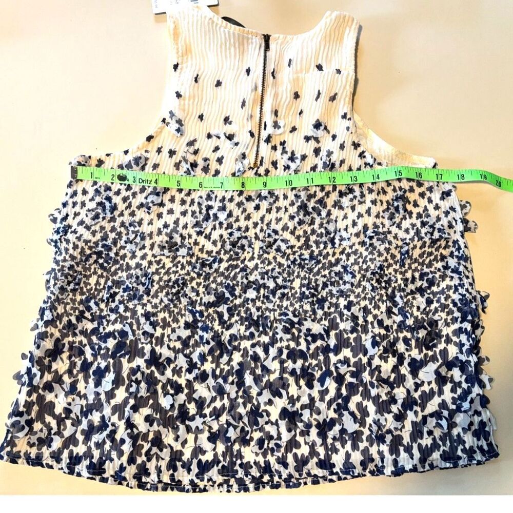 NWT Anthropologie Forever That Girl 3D Butterfly Ribbed Tank Top Sz XXS P - Picture 5 of 9